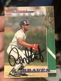 Ron Gant, Atlanta Braves, Top Stadium Club Baseball Debut Card Autographed With Coa - thumbnail 1 of 3