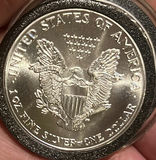 1988 US Walking Liberty 1 Ounce Silver Dollar Brilliant Uncirculated - thumbnail 2 of 5