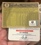 Nellie Fox 1961, Chicago Cubs Autographed Baseball Card HOF COA - thumbnail 3 of 3