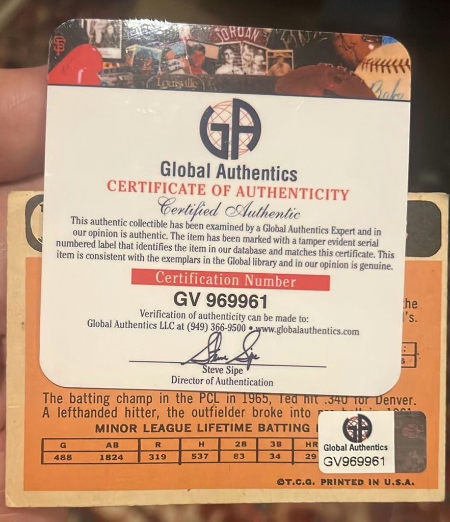 Andy Kosco Autographed Rookie 1966 Rookie Topps Card COA - image 3 of 3