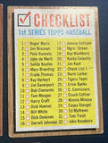 1962 Topps Baseball Check Lists 1, 2, 4 - thumbnail 3 of 8