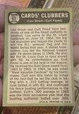 Topps 1967 Baseball Card Cards Clubbers Lou Brock And Curt Flood - thumbnail 2 of 2