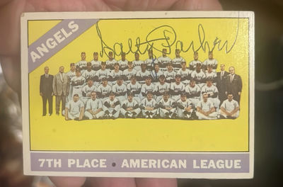 1966 Angels Team Photo With The Autograph Of Manager Salty Parker - Image 1 of 3