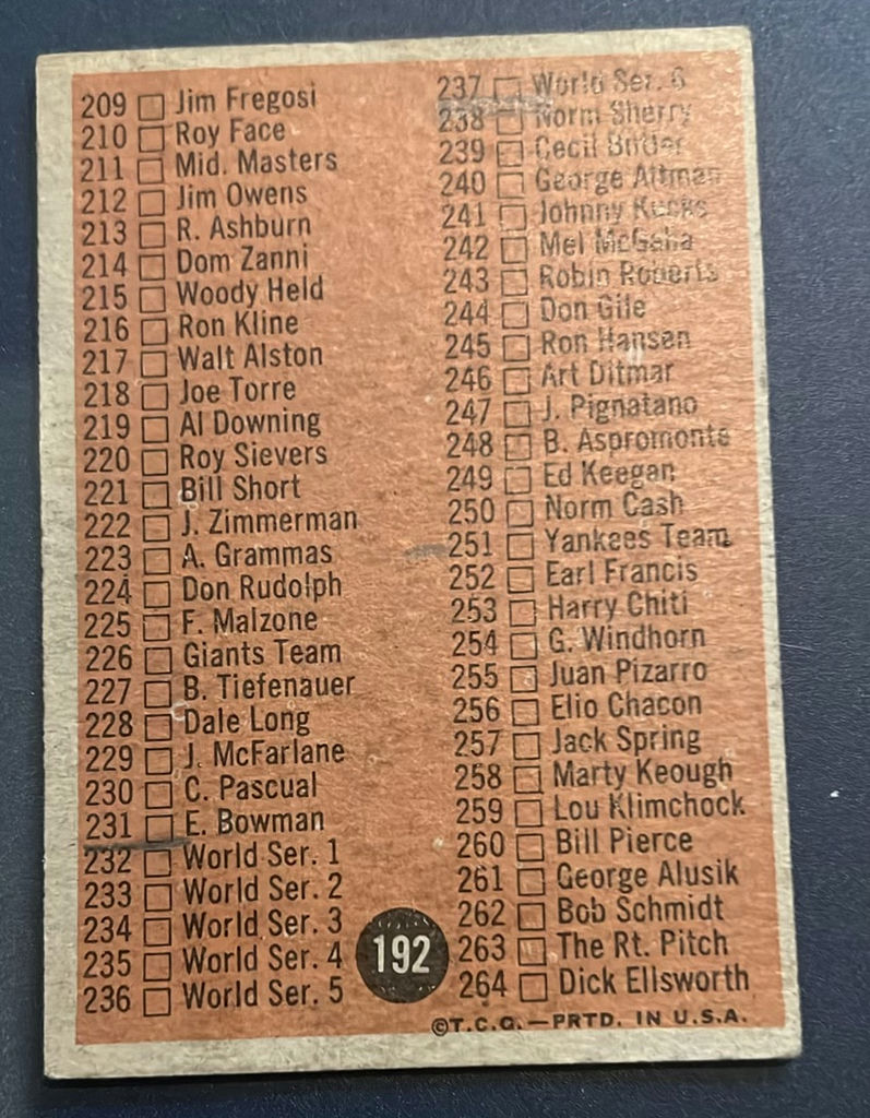 1962 Topps Baseball Check Lists 1, 2, 4 - image 8 of 8