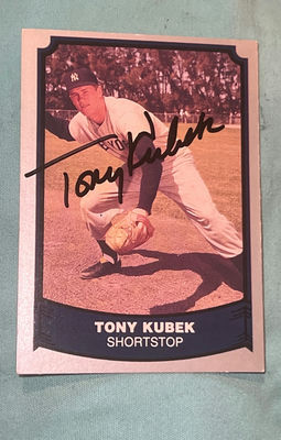 Tony Kubek NY Yankees Autographed Baseball COA HOF - Image 1 of 3