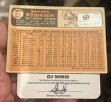 Brooks Robinson Topps 1966 Autographed Baseball Card HOF COA - thumbnail 3 of 3