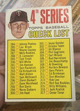 1967 Topps Baseball Fourth Series Checklist Card 278 - thumbnail 1 of 2
