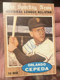 Orlando Cepeda HOF Topps Sporting News Autographed Baseball Card With COA - thumbnail 1 of 3