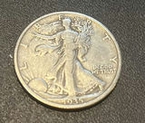 1935 – P Walking Liberty Us Silver Half Dollar - thumbnail 1 of 2