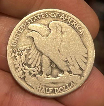 1920 Philadelphia Silver Walking Liberty Half Dollar United States - image 2 of 2