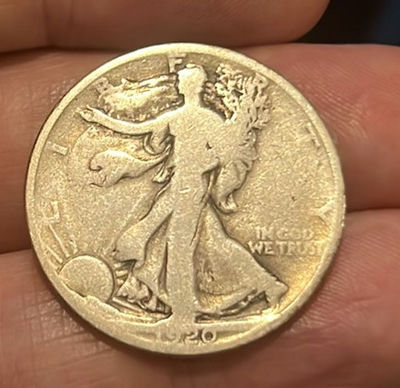 1920 Philadelphia Silver Walking Liberty Half Dollar United States - Image 1 of 2