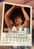 1997 Skybox Autographed Basketball Card Houston Rockets Brent Price With Co - thumbnail 3 of 4