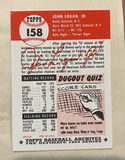 1953 Topps Baseball Card John Logan Reprint Autograph - thumbnail 2 of 2