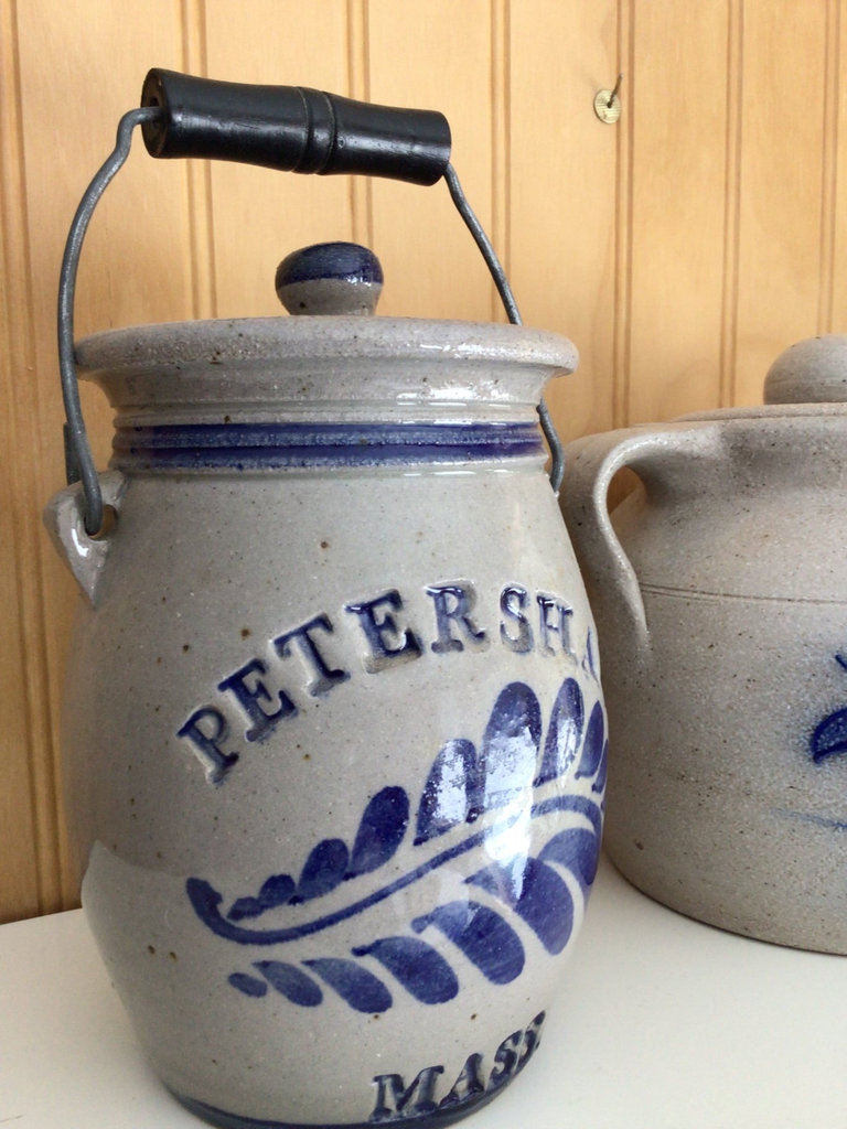 Blue cobalt stoneware jugs and crocks - image 3 of 7