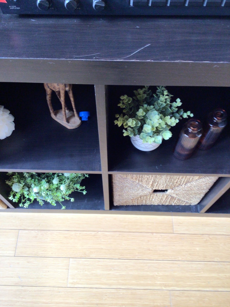 Black modular shelving unit - image 2 of 2
