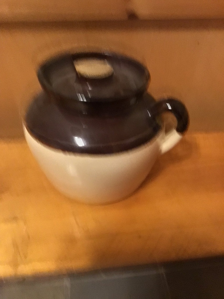 1960s Vintage Roseville Bean Pot with Lid - image 1 of 3