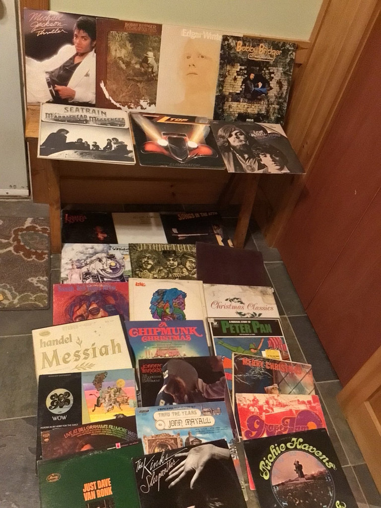 Vinyl record collection (Christmas albums and rock/pop LPs) - image 1 of 7