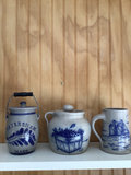 Blue cobalt stoneware jugs and crocks - thumbnail 1 of 7