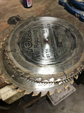 QR code label and circular saw blade - thumbnail 1 of 1
