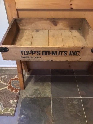 Vintage Topps Do-Nuts wooden shipping crate - Image 1 of 3