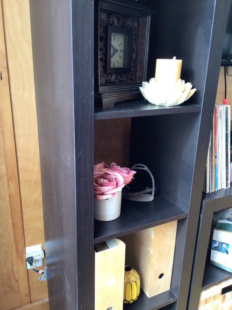 Five-shelf black display unit - image 3 of 3