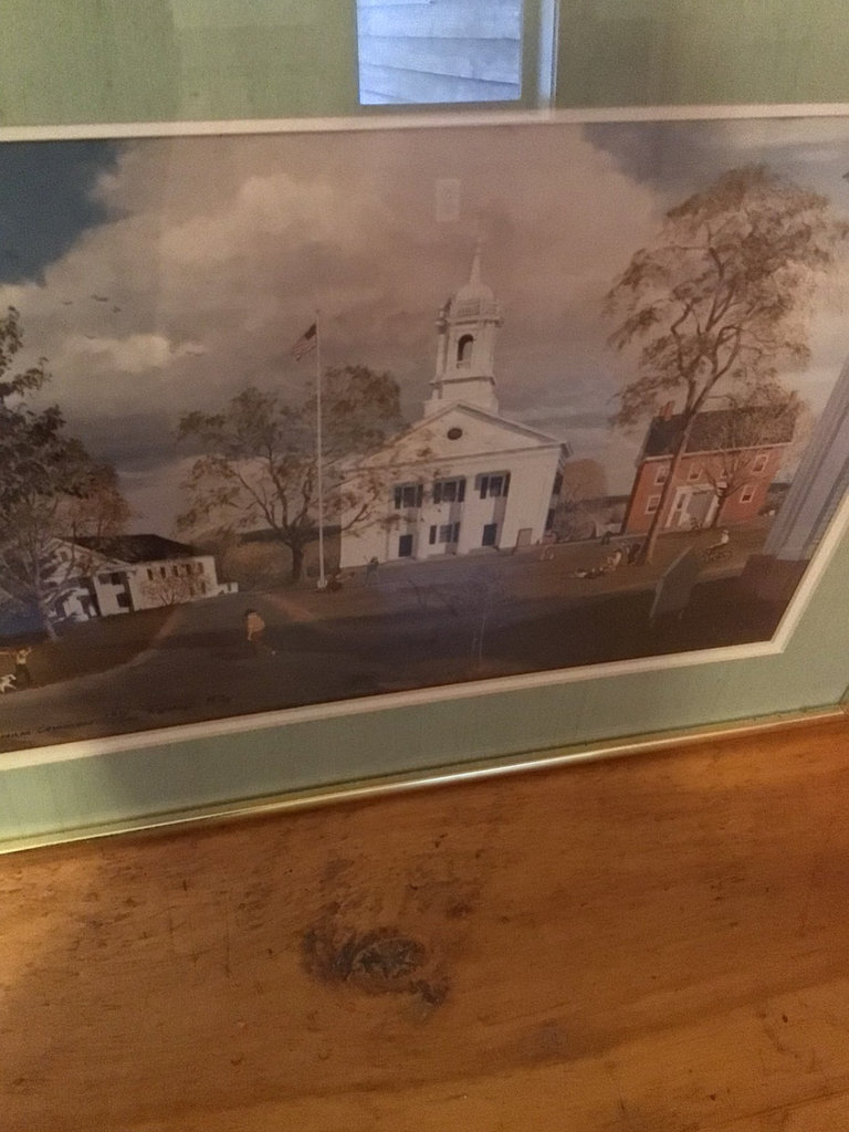  Framed Town Scene Print - image 3 of 3