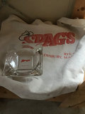 Vintage glass ashtray with Spags branded bag - thumbnail 1 of 1