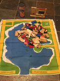 Vintage Playskool wooden toy blocks, abacus, and play mat - thumbnail 1 of 3