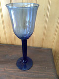 Vintage cobalt blue stemmed goblets - thumbnail 2 of 3