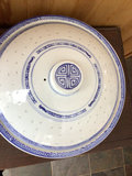Vintage Rice Eyes Blue-and-white porcelain lidded serving dish - thumbnail 2 of 4