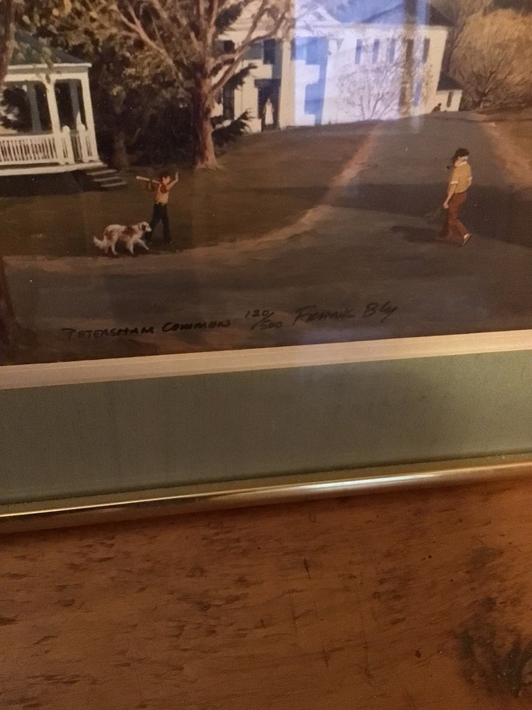  Framed Town Scene Print - image 2 of 3