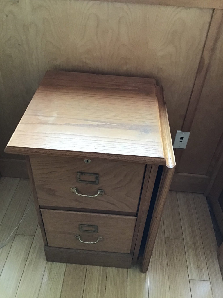 Two-Drawer Wood File Cabinet - image 1 of 2