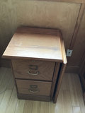 Two-Drawer Wood File Cabinet - thumbnail 1 of 2