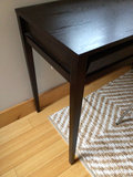Dark wood desk with chair 4'x20" - thumbnail 3 of 3