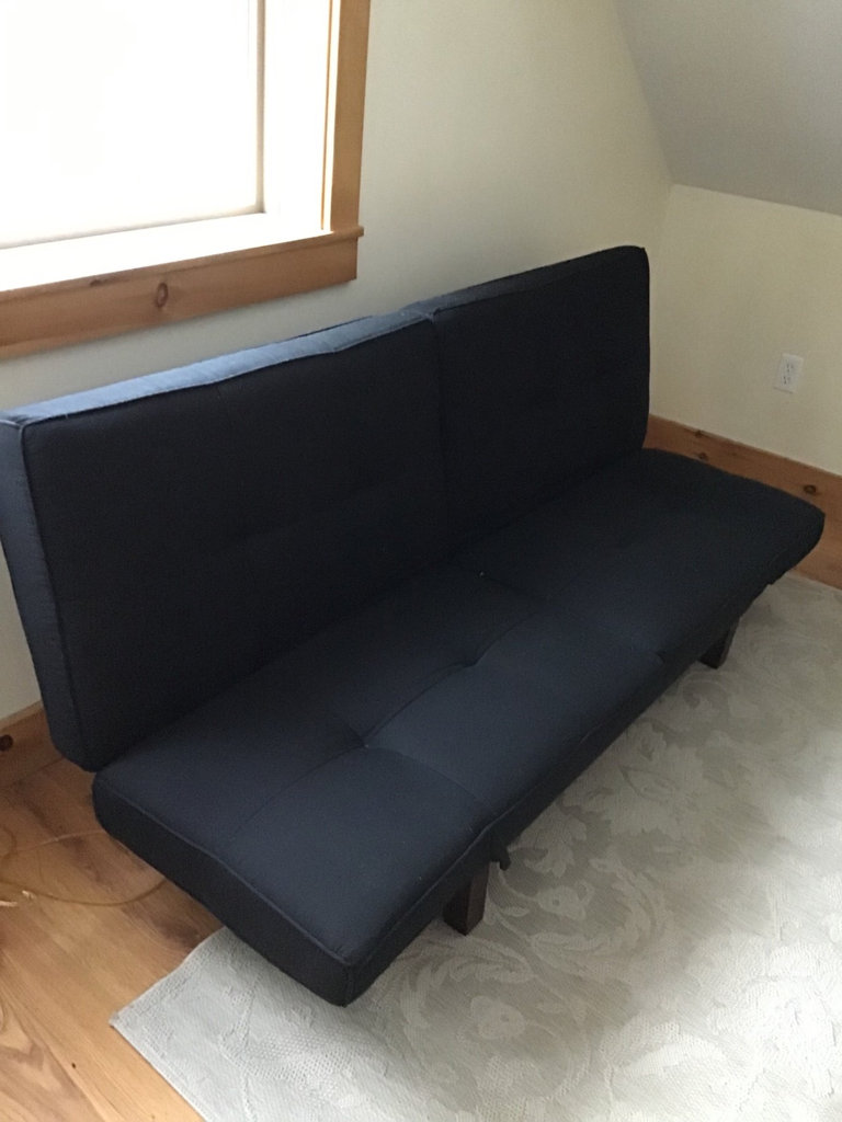 Black Futon Sofa, 72 inches long - image 1 of 1