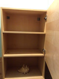 Light wood freestanding cabinet with shelves  - thumbnail 2 of 3