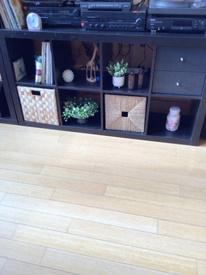 Black modular shelving unit - Image 1 of 2