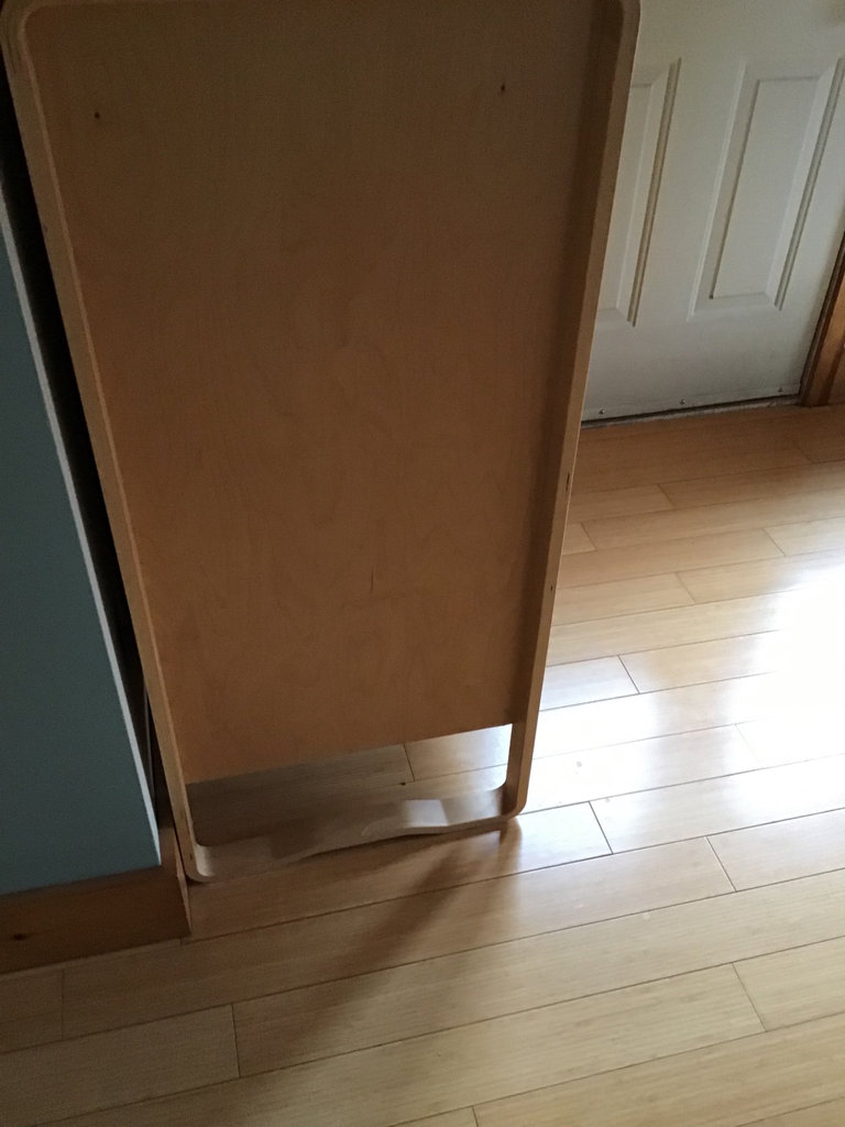 Blonde wood four-drawer bureau - image 2 of 2