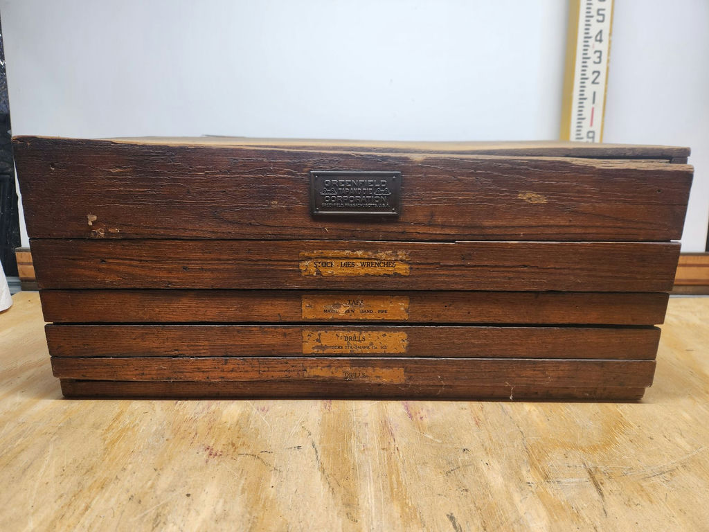 Vintage Greenfield Tap And Die 5-Drawer Cabinet - image 1 of 13
