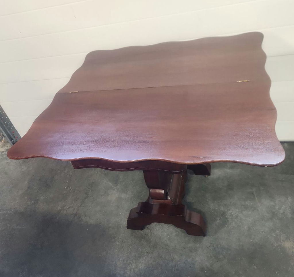 Antique Mahogany Flip Top Card Table - image 9 of 17