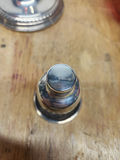Sterling Silver & Cut Cranberry Glass Candle Holders - thumbnail 9 of 12