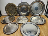 Silverplate & Brass Tray Lot - thumbnail 1 of 23
