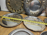 Silverplate & Brass Tray Lot - thumbnail 11 of 23