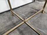Mid-century Brass & Glass Oval Coffee Table - thumbnail 15 of 19