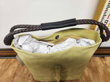Uno Alla Volta Lime Green Florentine Suede Bucket Bag - thumbnail 5 of 9