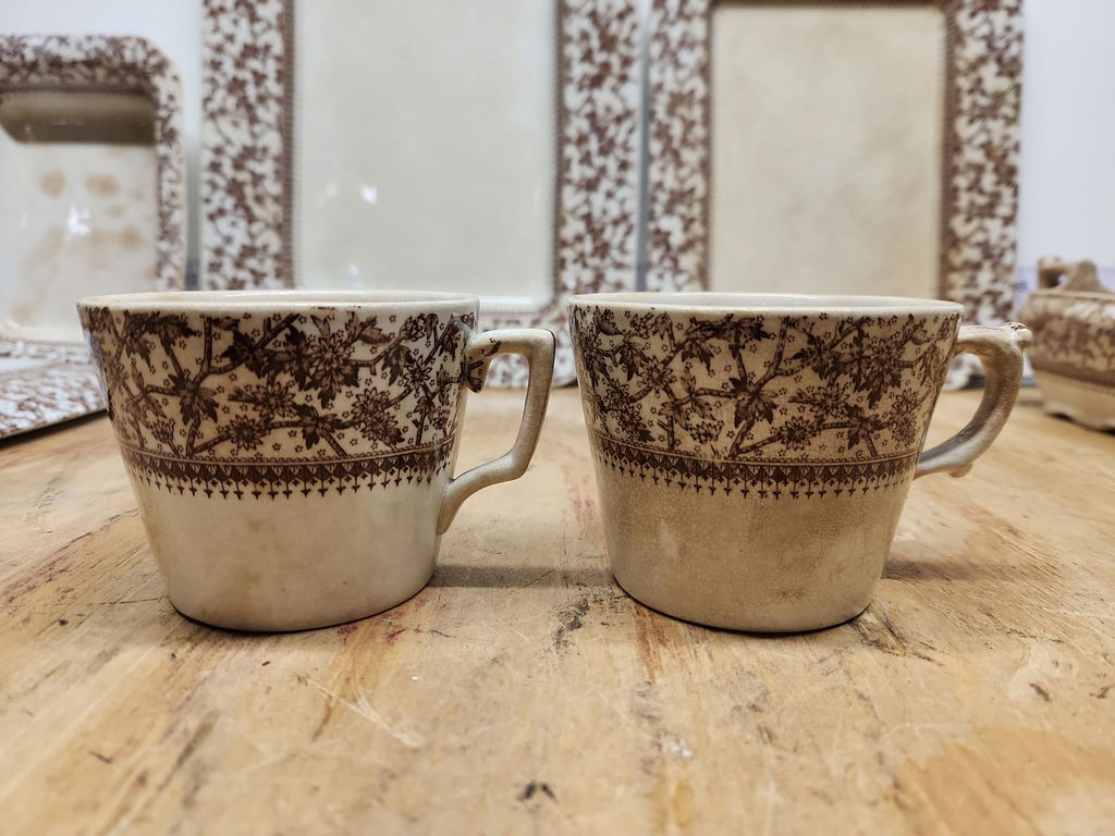 D.B. & Co Imperial Brown Transferware Lot - image 22 of 43