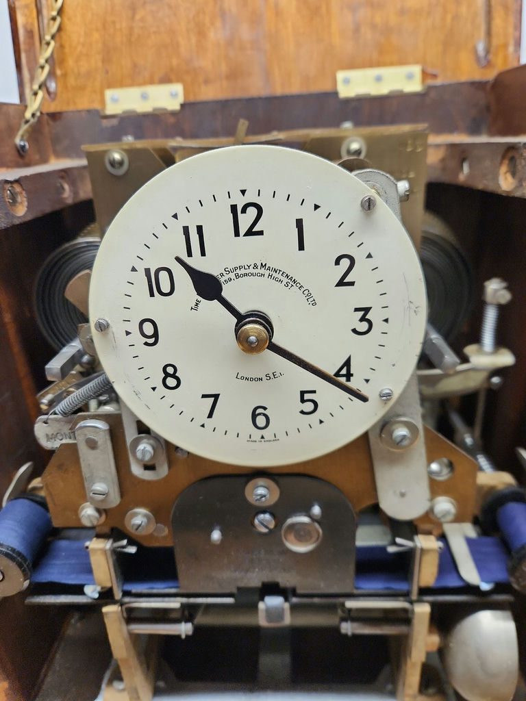 Vintage Time Recorder Supply & Maintenance Company Time Clock - image 14 of 16