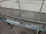 Mid-century Brass & Glass Oval Coffee Table - thumbnail 5 of 19