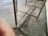 Mid-century Brass & Glass Oval Coffee Table - thumbnail 10 of 19