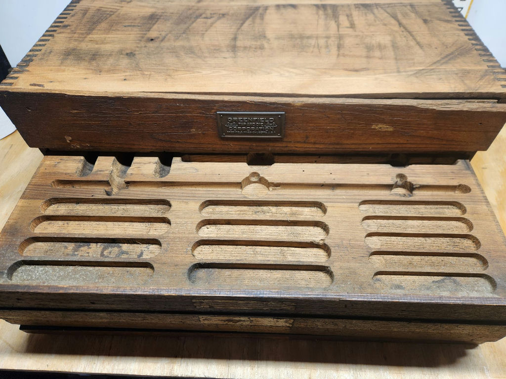 Vintage Greenfield Tap And Die 5-Drawer Cabinet - image 7 of 13